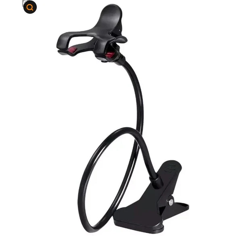 Universal Lazy Mobile Phone Gooseneck Stand Holder Flexible Bed Desk Table Clip
