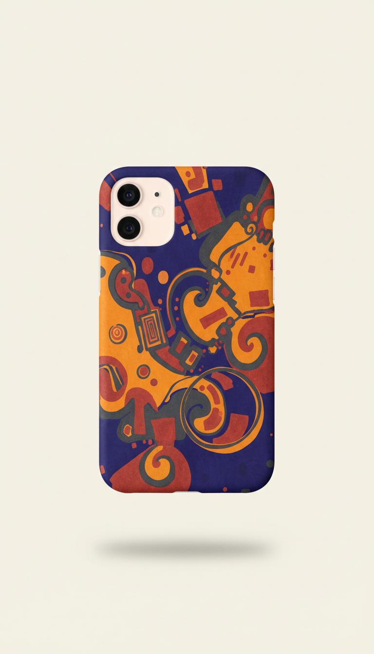 Silicone Phone Case with Artist Print