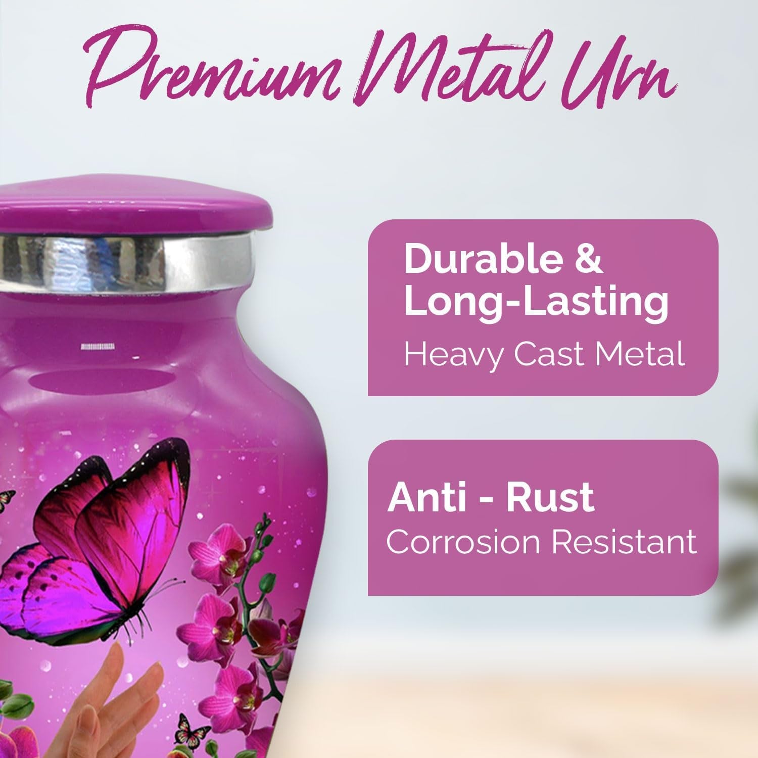 Small Urns for Human Ashes – Set of 4 Mini Keepsake Urns for Ashes, with Velvet Bag & Gift Box, Memorial Sharing Urns (Pink, Set of 4)