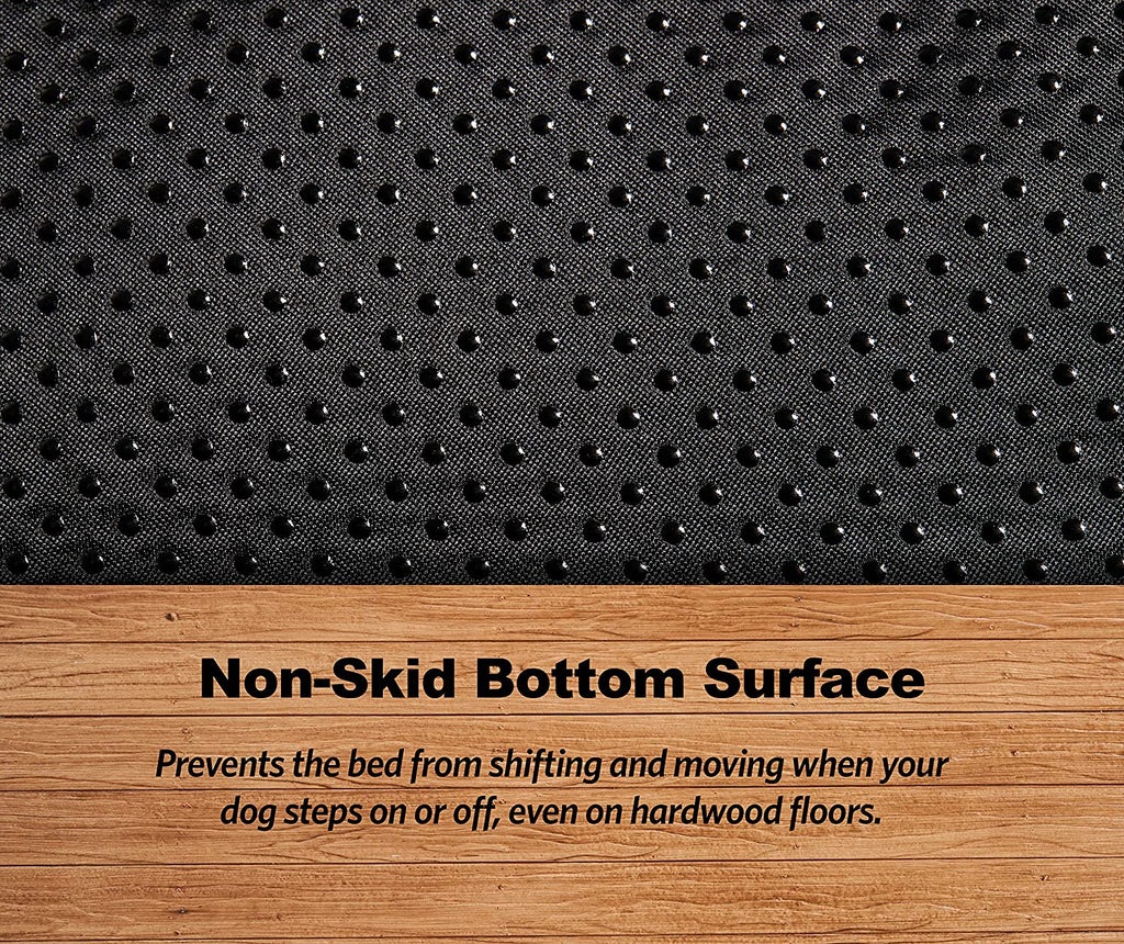 Intermediate Quiettime Deluxe Gray Ombré Swirl Plush Pet Bed, Machine Washable, Non-Skid Bottom, Soft Crate Mat for 36-Inch Crates